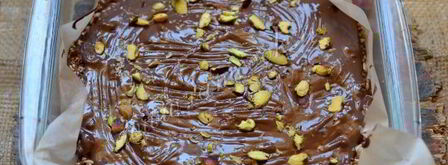 шоколадный брауни с кунжутом и семечками. Шаг 10