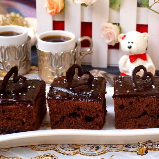 Рецепт шоколадных пирожных с заливкой