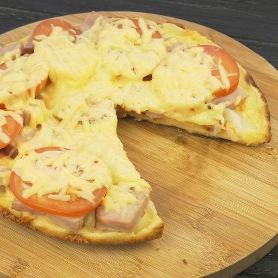 Рецепт пиццы на сковороде за 10 минут