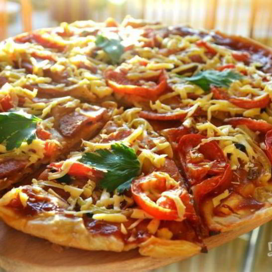 Рецепт пиццы на слоеном бездрожжевом тесте