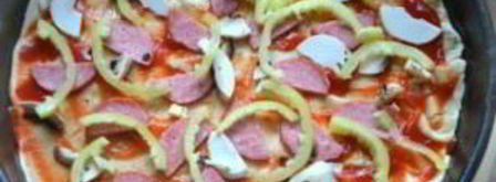 пицца на слоеном бездрожжевом тесте. Шаг 7