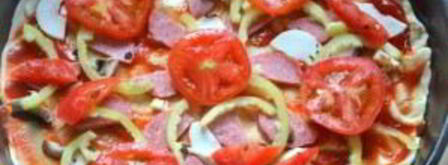 пицца на слоеном бездрожжевом тесте. Шаг 8