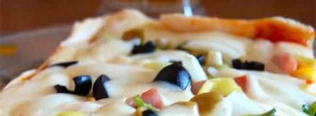 пицца овощная, усиленная ветчиной. Шаг 107