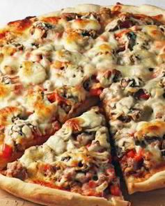 Пицца с грибами по-домашнему