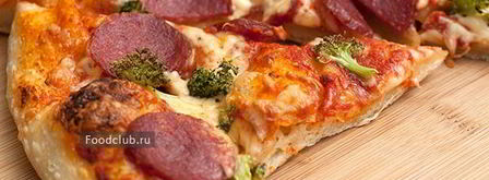 пицца с колбасой и брокколи. Шаг 9