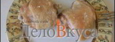 пицца с курицей, шампиньонами и сыром без томатной основы. Шаг 5