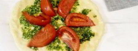 пицца с сыром из козьего молока и рукколой. Шаг 5