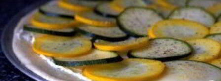 пицца с цуккини и козьим сыром. Шаг 4