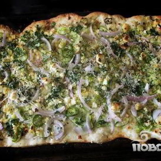 Рецепт пиццы с цуккини и кукурузой