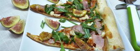 пицца с ветчиной, инжиром и козьим сыром. Шаг 17