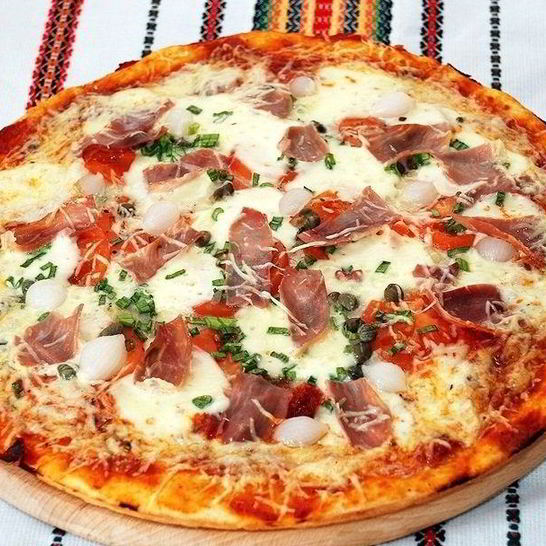 Рецепт пиццы с ветчиной в мультиварке