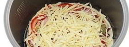 пицца с ветчиной в мультиварке. Шаг 9