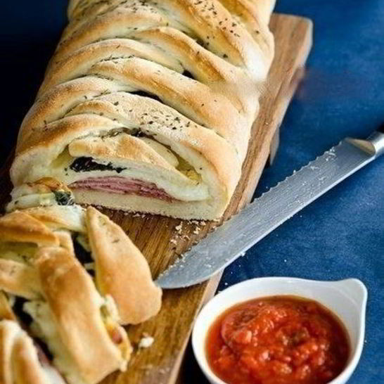 Рецепт стромболей — пиццы в рулете