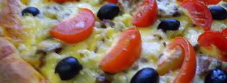 сытная пицца с яично-сметанной заливкой. Шаг 24