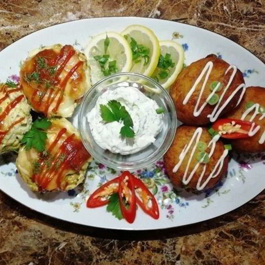 Рецепт картофельных пончиков с куриными кексами