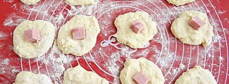 картофельные пончики с ветчиной. Шаг 11