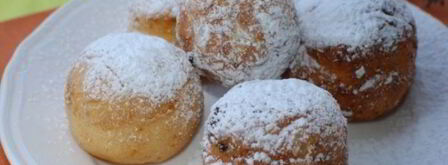 творожные пончики с изюмом. Шаг 9