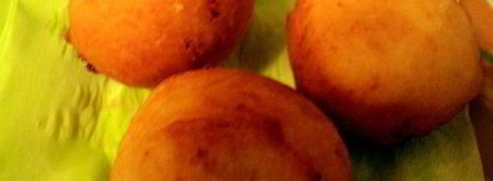 творожные пончики с клубникой. Шаг 8