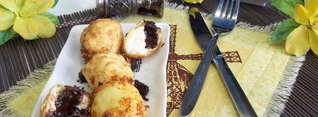 творожные пончики с шоколадом. Шаг 11