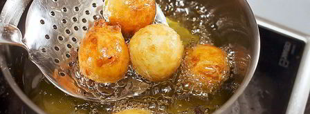 творожные пончики в сахарной пудре. Шаг 5