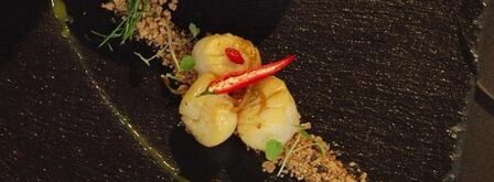 морской гребешок на прянике с мандариновым кремом. Шаг 6