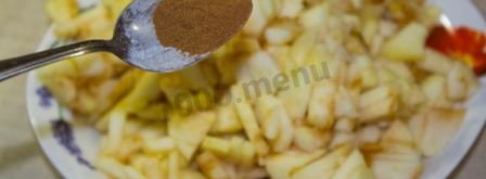 диетическая шарлотка из геркулеса с яблоками. Шаг 11