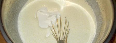 фисташковая шарлотка с персиками. Шаг 6