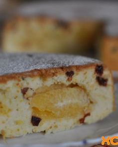 Шарлотка с апельсинами