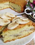 Шарлотка с бананом