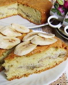 Шарлотка с бананом