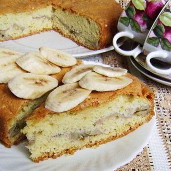 Рецепт шарлотки с бананом