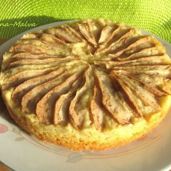 Рецепт шарлотки с грушами