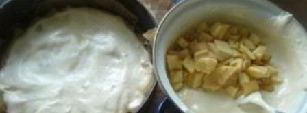 шарлотка с яблоками и изюмом. Шаг 8