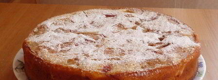 шарлотка с яблоками и облепиховым йогуртом. Шаг 10