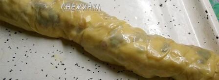 рождественский яблочный штрудель с орехами и сухофруктами. Шаг 12