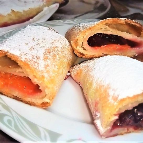 Рецепт штруделя абрикосового из творожного теста