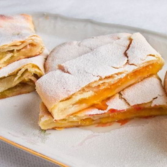 Рецепт штруделя из творожного теста