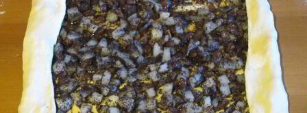 штрудель с грушами, изюмом и маком. Шаг 7