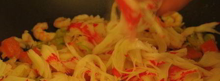 штрудель с крабовыми палочками. Шаг 8