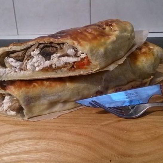 Рецепт штруделя с курицей
