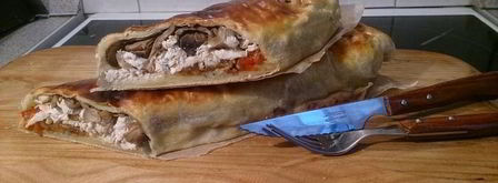 штрудель с курицей. Шаг 19