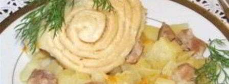 штрудель с мясом и картошкой. Шаг 14