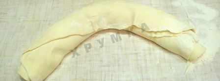 штрудель с мясом из слоеного теста. Шаг 11