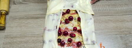 штрудель с вишней. Шаг 29