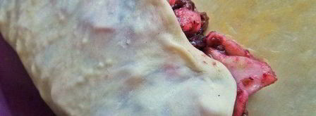 штрудель с яблоками и голубикой. Шаг 19