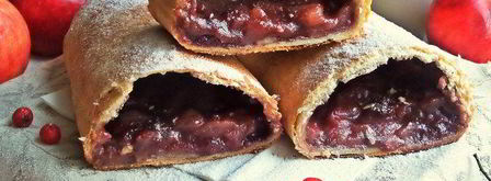 штрудель с яблоками и голубикой. Шаг 30