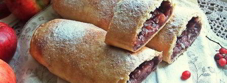 штрудель с яблоками и голубикой. Шаг 31