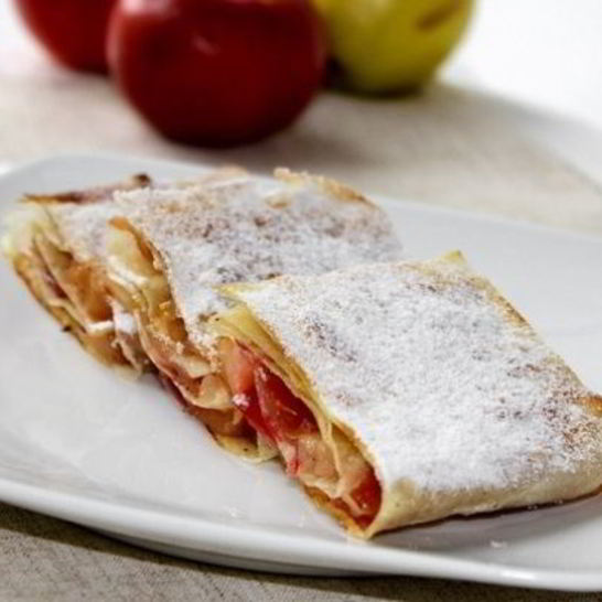Рецепт яблочного штруделя из лаваша