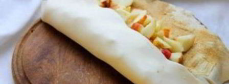 яблочный штрудель из слоеного дрожжевого теста. Шаг 6