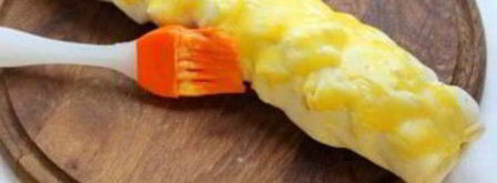 яблочный штрудель из слоеного дрожжевого теста. Шаг 7